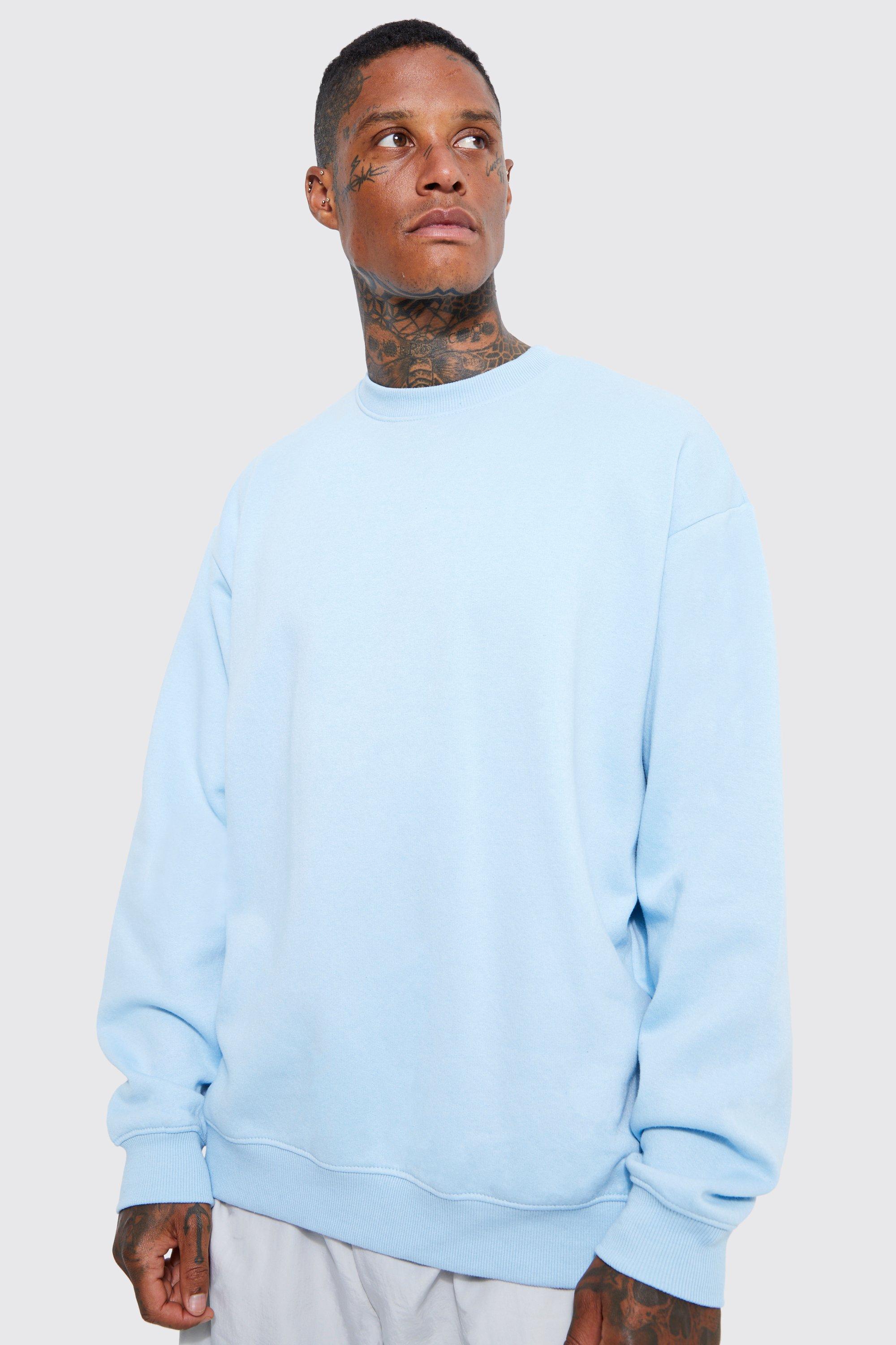 Baby blue oversized sweatshirt new arrivals